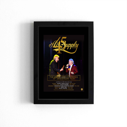 Air Supply 45Th Anniversary Tour  Poster