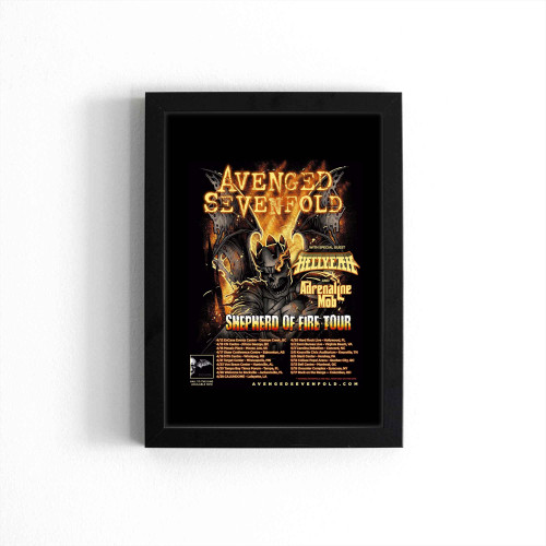 Avenged Sevenfold Shepherd Of Fire Tour 2013 North American Concert  Poster