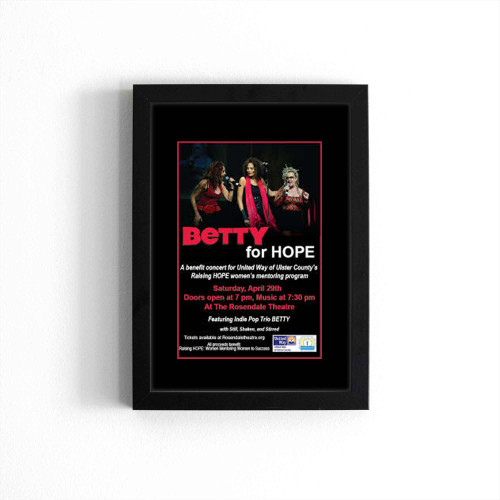 Betty For Hope A Benefit Concert For United Way  Poster