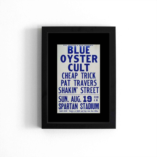 Blue Oyster Cult Vintage Concert  Poster