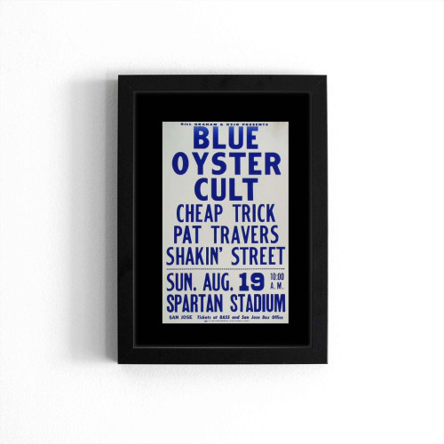 Blue Oyster Cult Vintage Concert 1  Poster