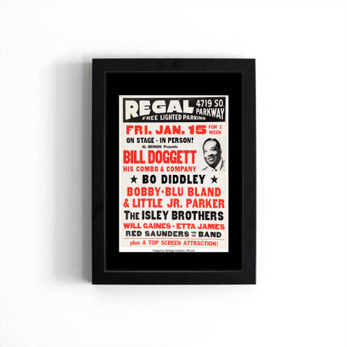 Bo Diddley Bobby Blue Bland Isley Bros Bill Doggett 1960  Poster