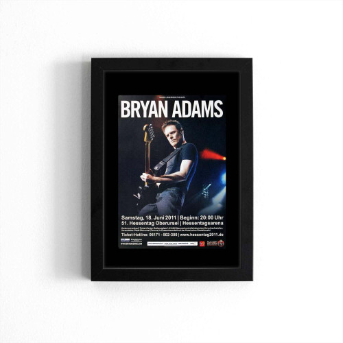 Bryan Adams Hessen Day 2011 Concert  Poster