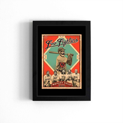 Foo Fighters Wrigley Field Chicago Concert  Poster