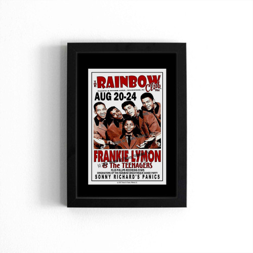 Frankie Lymon 1964 Gig Rainbow Club Wildwood Nj  Poster
