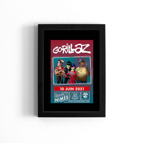 Gorillaz France Concert  Poster