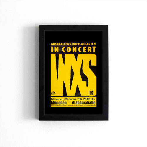 Inxs Listen Like Thieves Tour Munich Concert  Poster