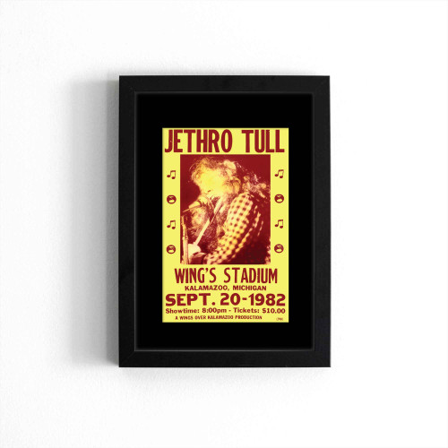 Jethro Tull Wings Stadium 1982  Poster