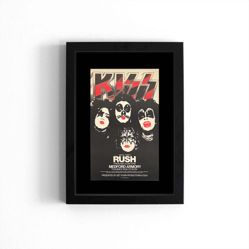 Kiss With Rush Dressed To Kill Tour May 23 1975 Medford Armory Oregon Concert  Poster
