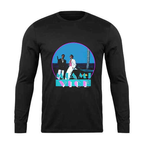 Miami Vice Retro Tv Long Sleeve T-Shirt