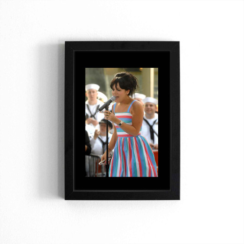 Lily Allen On Stage For The Nbc Today Show Concert With Blondie And Lily Allen  Poster