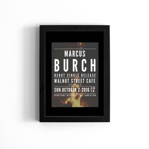 Marcus Burch Debut Single Release Concert  Poster