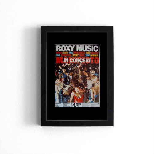 Roxy Music Frankfurt 1979 Vintage German A1 Concert  Poster