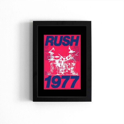 Rush 1 A4 1977 Reproduction Concert  Poster