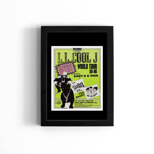 Rush Artist Management Presents Ll Cool J Nitro World Tour Concert 1989  Poster