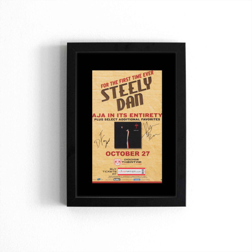 Steely Dan Signed Concert  Poster