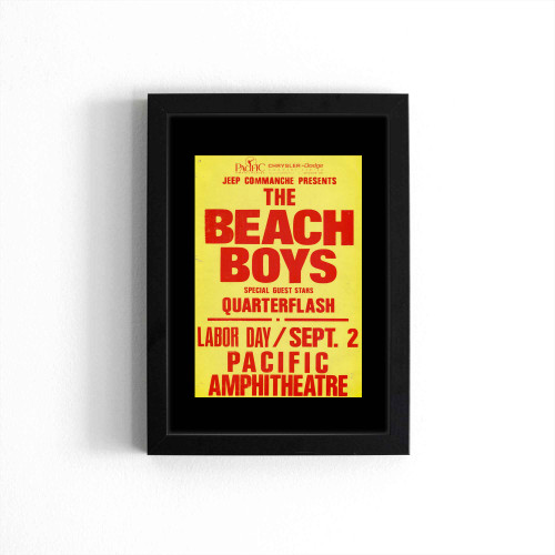 The Beach Boys Quarter Flash Concert  Poster