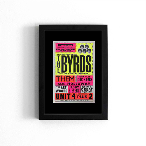 The Byrds Art Woods Them Original 1965  Poster