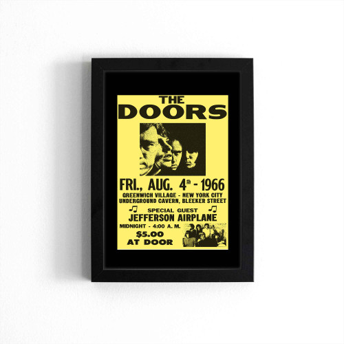 The Doors Jefferson Airplane New York City Vintage Style  Poster