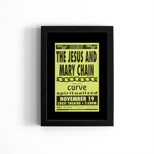 The Jesus & Mary Chain Vintage Concert  Poster