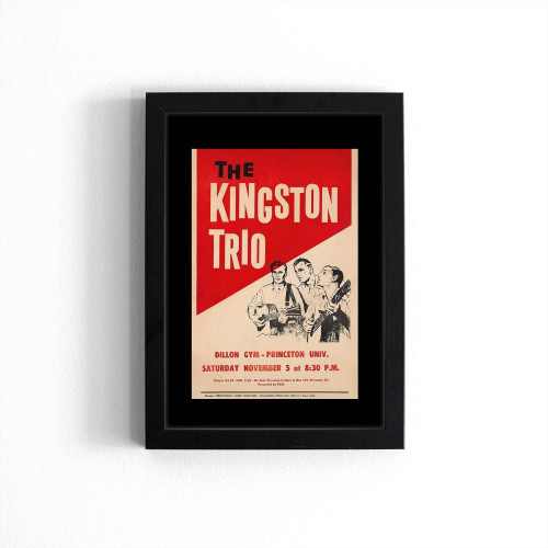 The Kingston Trio 1960 Princeton Concert Vintage  Poster