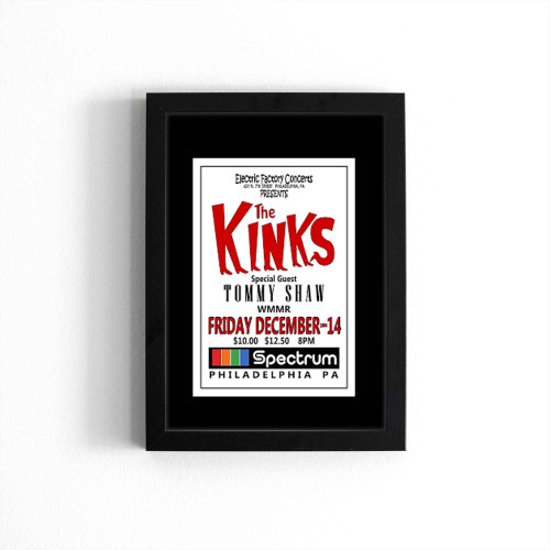 The Kinks 1984 Concert  Poster