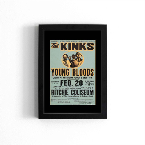 The Kinks And Young Bloods  Poster