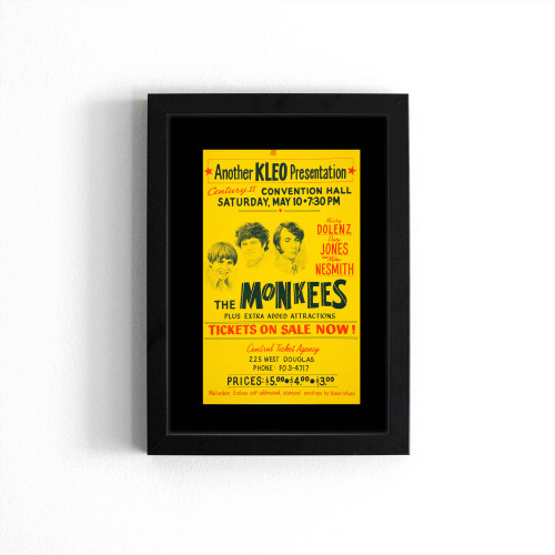 The Monkees 1969 Wichita Ks Concert  Poster