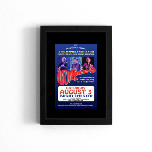The Monkees 2019 Tour Tulsa Concert  Poster