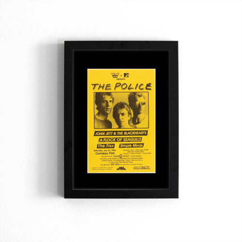 The Police Joan Jett And The Blackhearts  Poster