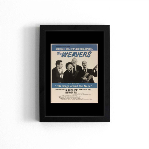 The Weavers Original 1959 Concert  Poster