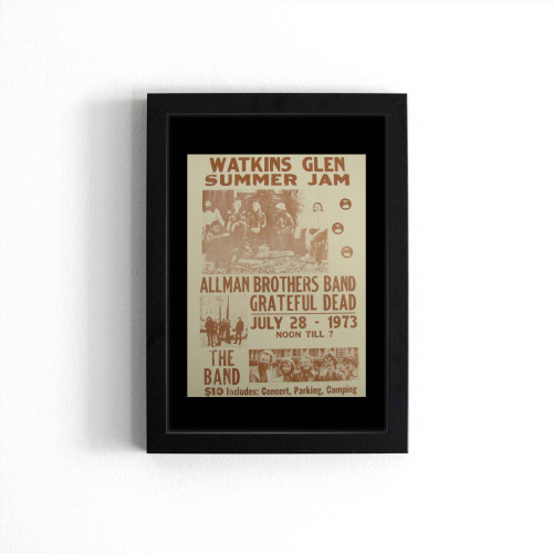 Vintage Grateful Dead Allman Brother Concert  Poster