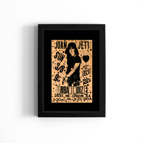 Vintage Signed Joan Jett Punk Club  Poster