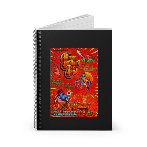 A Benefit For The Bill Graham Foundation Vintage Concert  Spiral Notebook