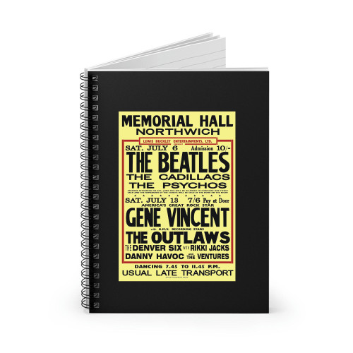 Beatles Reproduction Concert  Spiral Notebook
