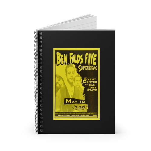 Ben Folds Five Vintage Concert  Spiral Notebook