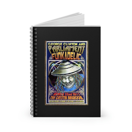 Clinton George Clinton 2013 Gig  Spiral Notebook