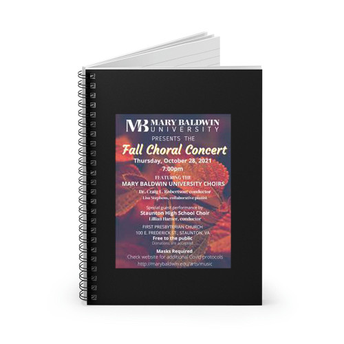 Fall Choral Concert  Spiral Notebook