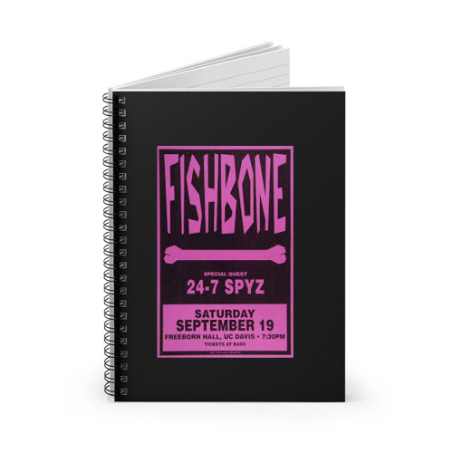 Fishbone Vintage Concert  Spiral Notebook