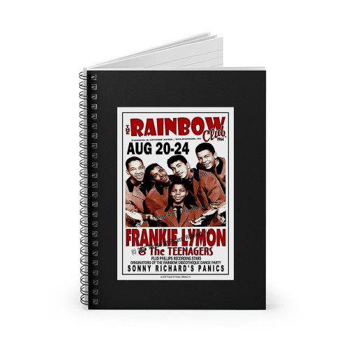 Frankie Lymon 1964 Gig Rainbow Club Wildwood Nj  Spiral Notebook