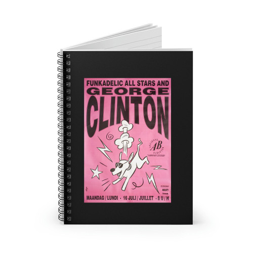 Funkadelic All-Stars And George Clinton 1990 Belgian B1  Spiral Notebook