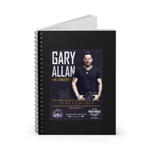 Gary Allan 1  Spiral Notebook