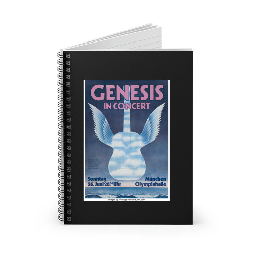 Genesis Munich Germany Concert 1977  Spiral Notebook