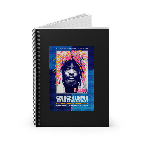 George Clinton & The P-Funk All-Stars Vintage Concert  Spiral Notebook