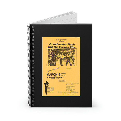 Grandmaster Flash And The Furious Five Png  Spiral Notebook