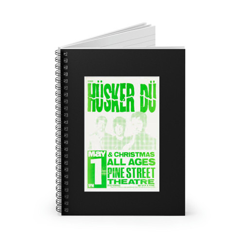 Husker Du Christmas Pine Street Theatre Concert 1  Spiral Notebook