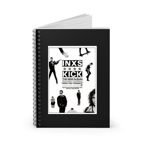 Inxs Kick 1987 Concert S  Spiral Notebook