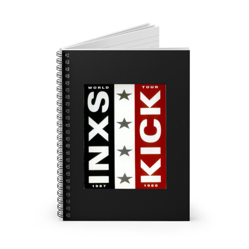 Inxs Kick World Tour Uk Tour Programme Tour Programme Kick World Tour Inxs 27816  Spiral Notebook