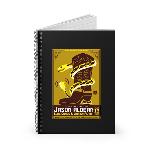 Jason Aldean 2018 Concert S  Spiral Notebook