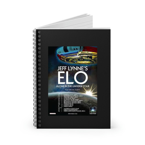 Jeff Lynne'S Elo Universe Tour 2016 Europe Concert  Spiral Notebook